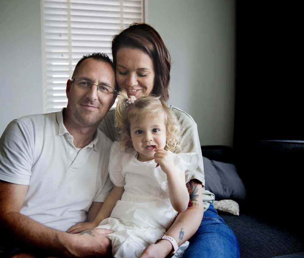 Minte en haar ouders