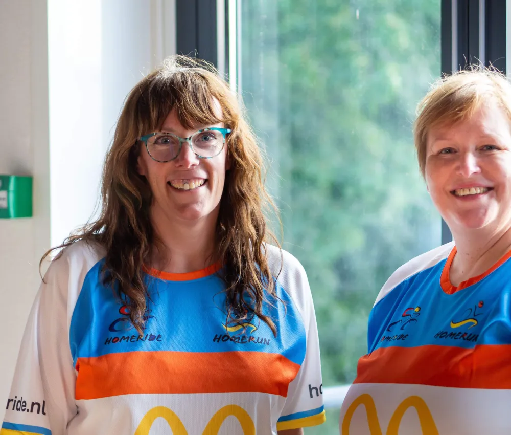Bianca en vrijwilliger HomeSport Events