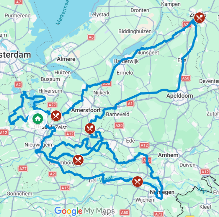 route wielrennen